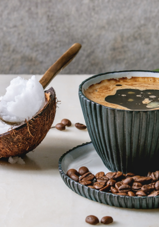 Coconut milk instant coffee